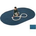 Carpets For Kids Mt. St. Helens Solids 8.25 ft. x 11.67 ft. Oval Carpet - Marine Blue 2183.407